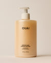 OUAI Medium Hair Shampoo 16 fl oz pump bottle on neutral background