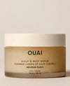 OUAI Scalp & Body Scrub Melrose Place 3.4oz jar with white lid.