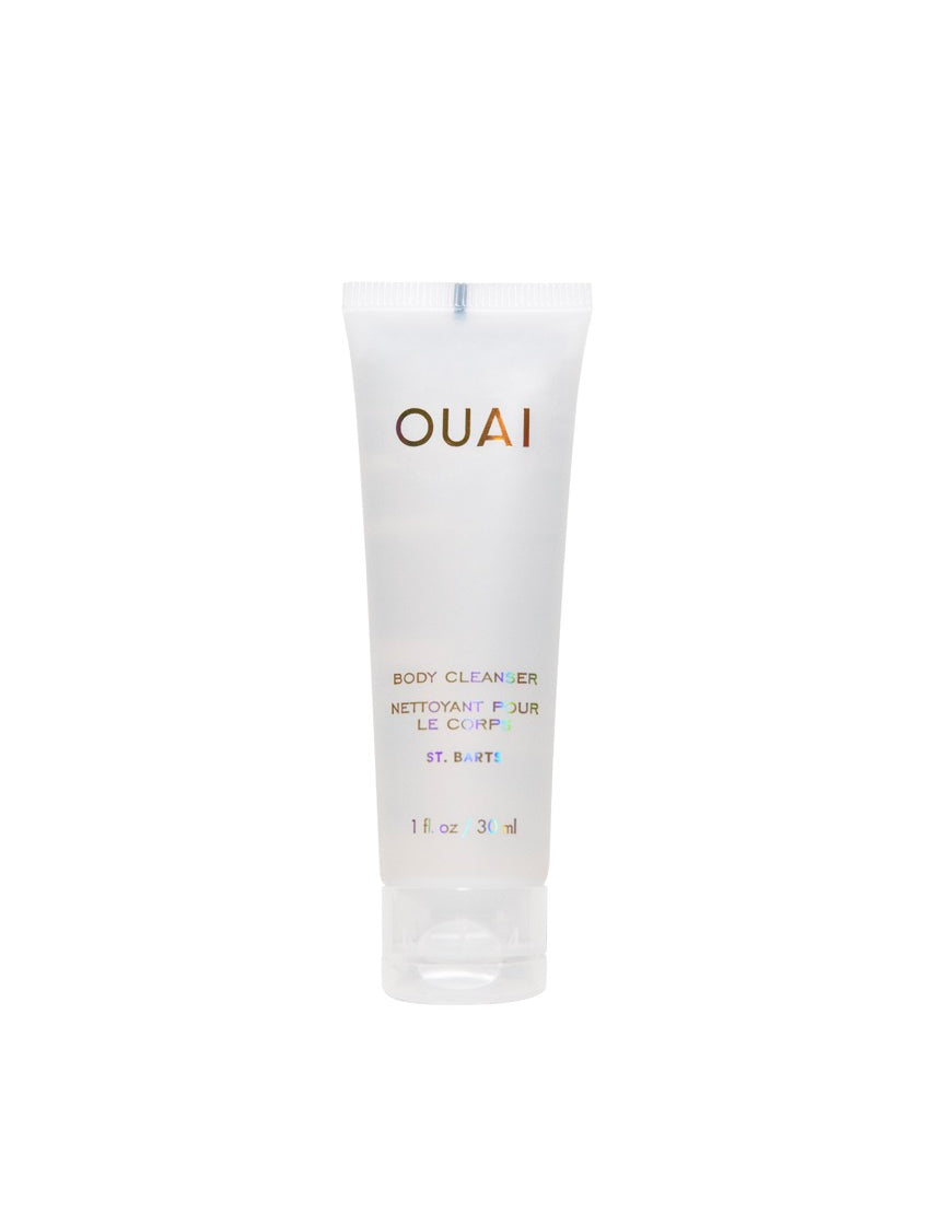A deluxe sample tube of OUAI body cleanser.